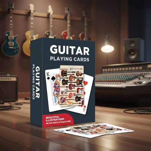 Gitarren spielkarten von coach - spielkarten,